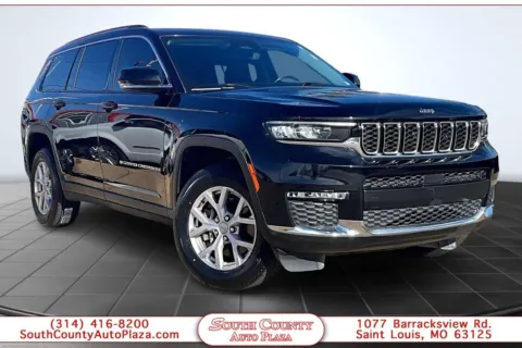 Black 2021 Jeep Grand Cherokee L Limited 4x4 for sale in St. Louis, MO