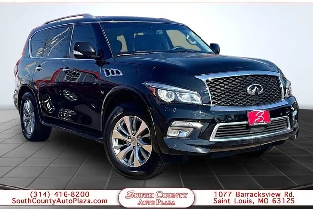 Black 2017 INFINITI QX80 for sale in St. Louis, MO