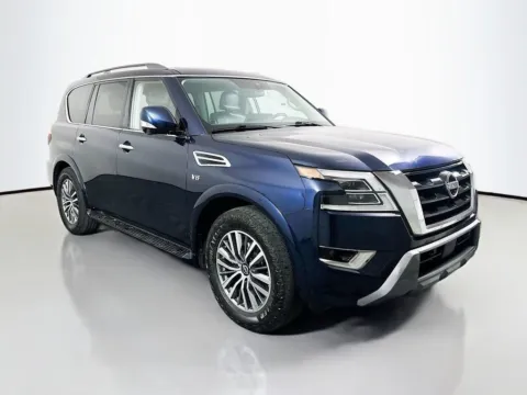 Blue 2021 Nissan Armada SL 4WD for sale in St. Louis, MO