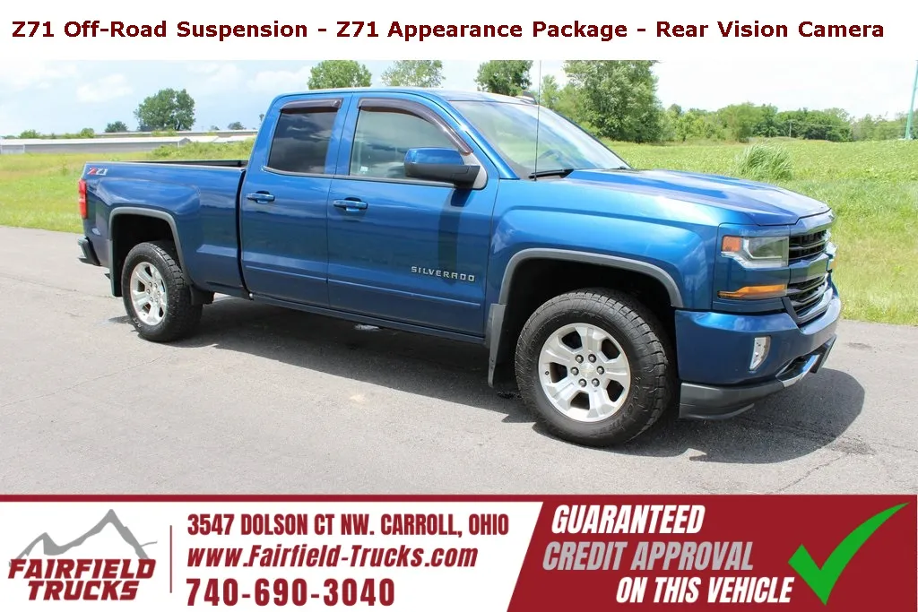 Blue 2018 Chevrolet Silverado 1500 LT for sale in Carroll, OH