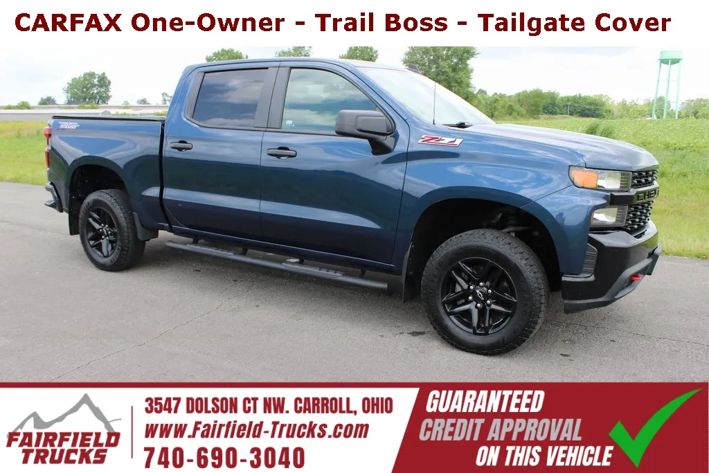 Blue 2021 Chevrolet Silverado 1500 Custom Trail Boss for sale in Carroll, OH