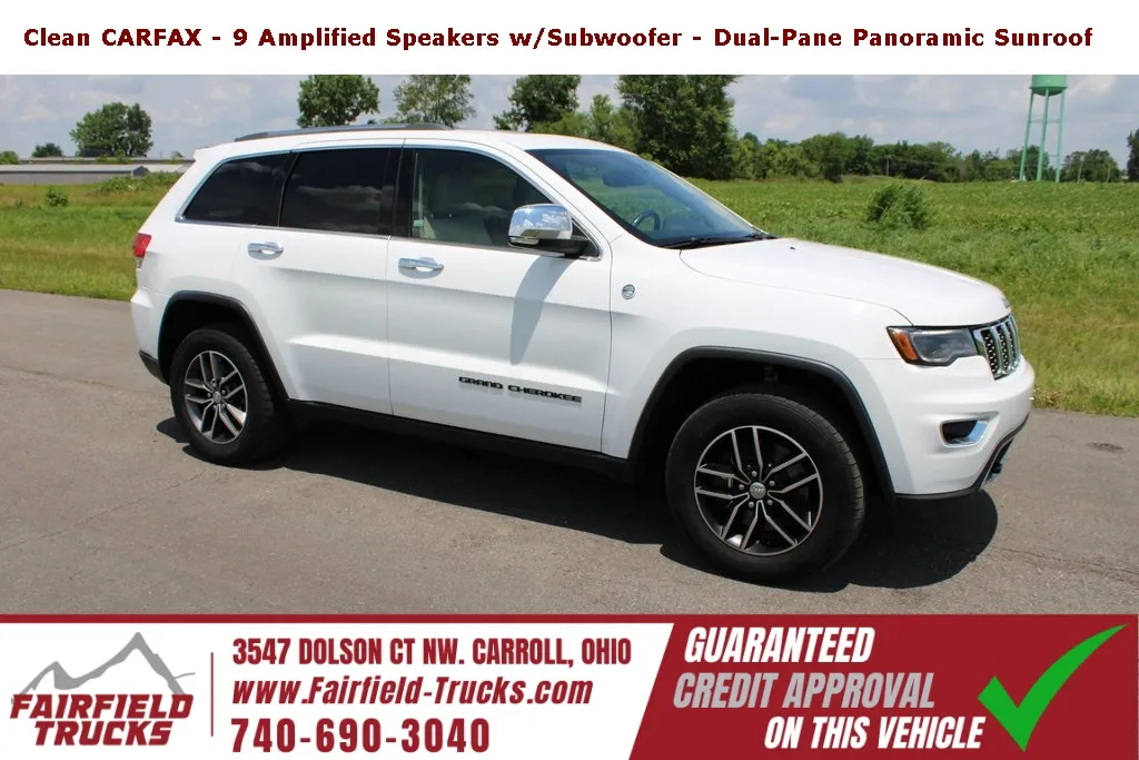 White 2018 Jeep Grand Cherokee Limited for sale in Carroll, OH