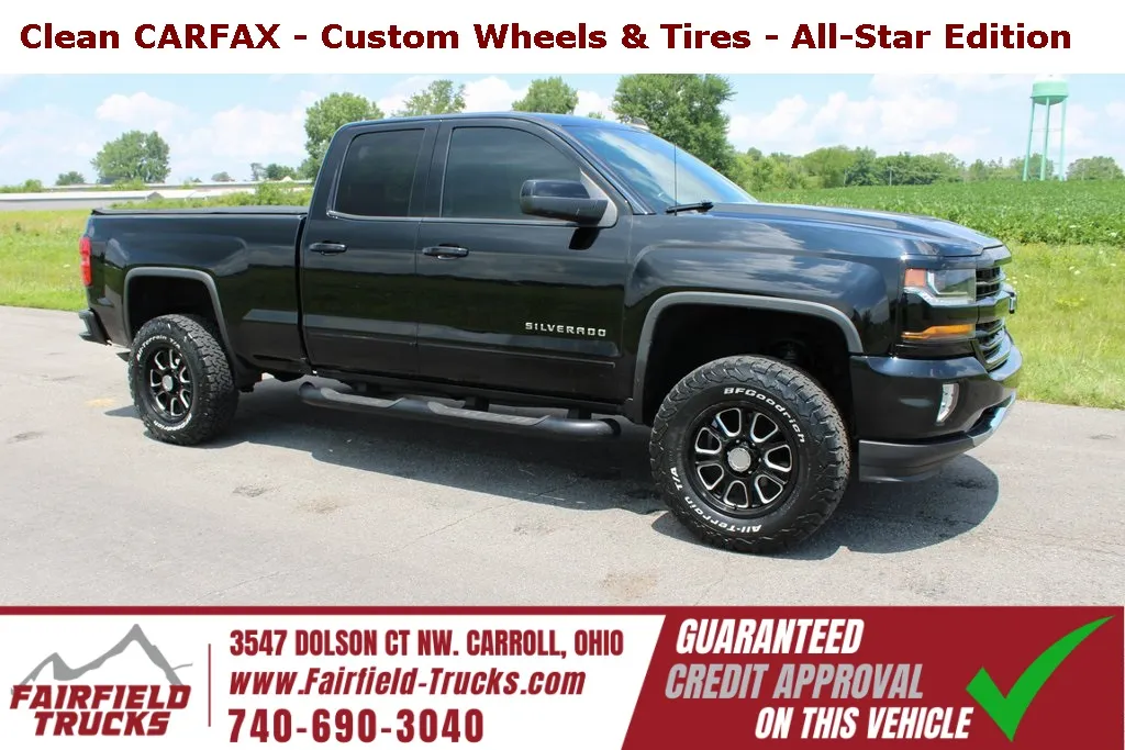 Black 2017 Chevrolet Silverado 1500 LT for sale in Carroll, OH