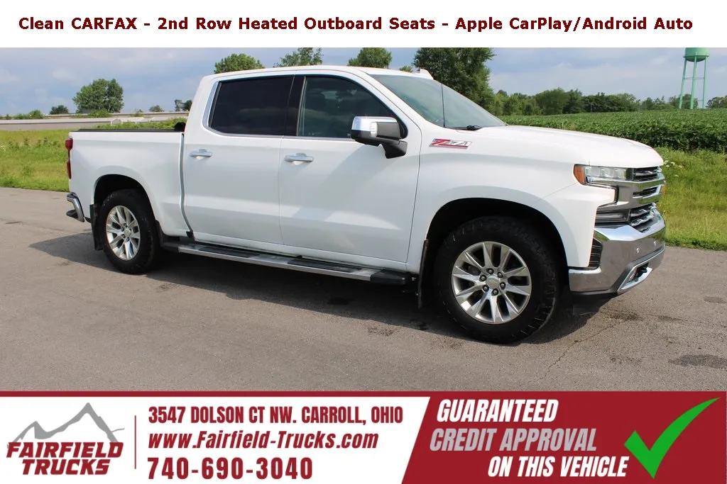 White 2021 Chevrolet Silverado 1500 LTZ for sale in Carroll, OH