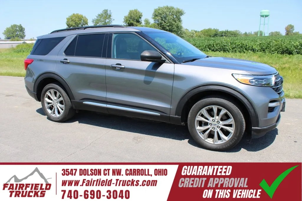 Gray 2021 Ford Explorer XLT for sale in Carroll, OH