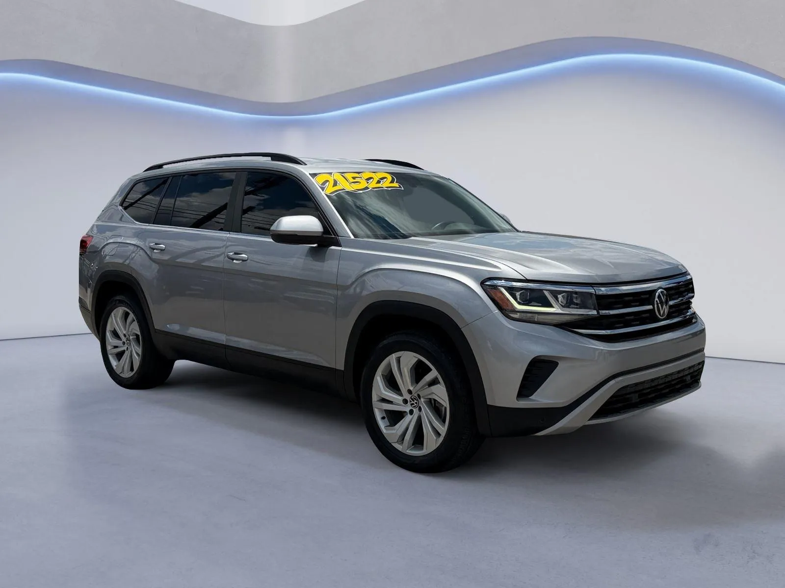 Silver 2021 Volkswagen Atlas 3.6L V6 SE w/Technology for sale in Maryville, TN