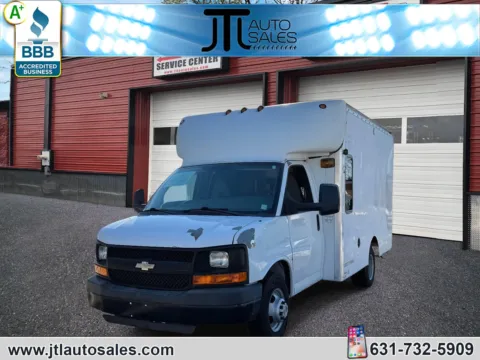 White 2011 Chevrolet Express Commercial Cutaway RWD 3500 139 WB Work Van for sale in Selden, NY