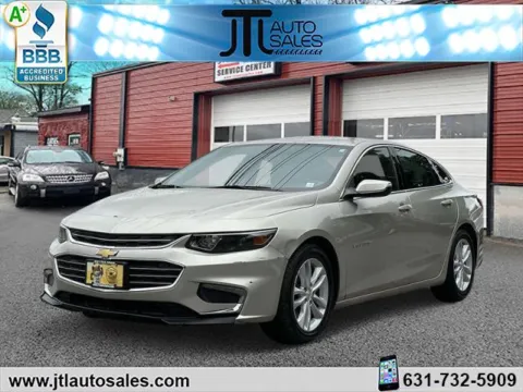 Silver 2016 Chevrolet Malibu 4dr Sdn LT w/1LT for sale in Selden, NY