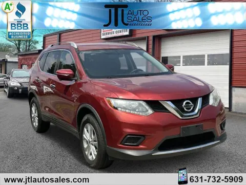 Red 2015 Nissan Rogue AWD 4dr SV for sale in Selden, NY