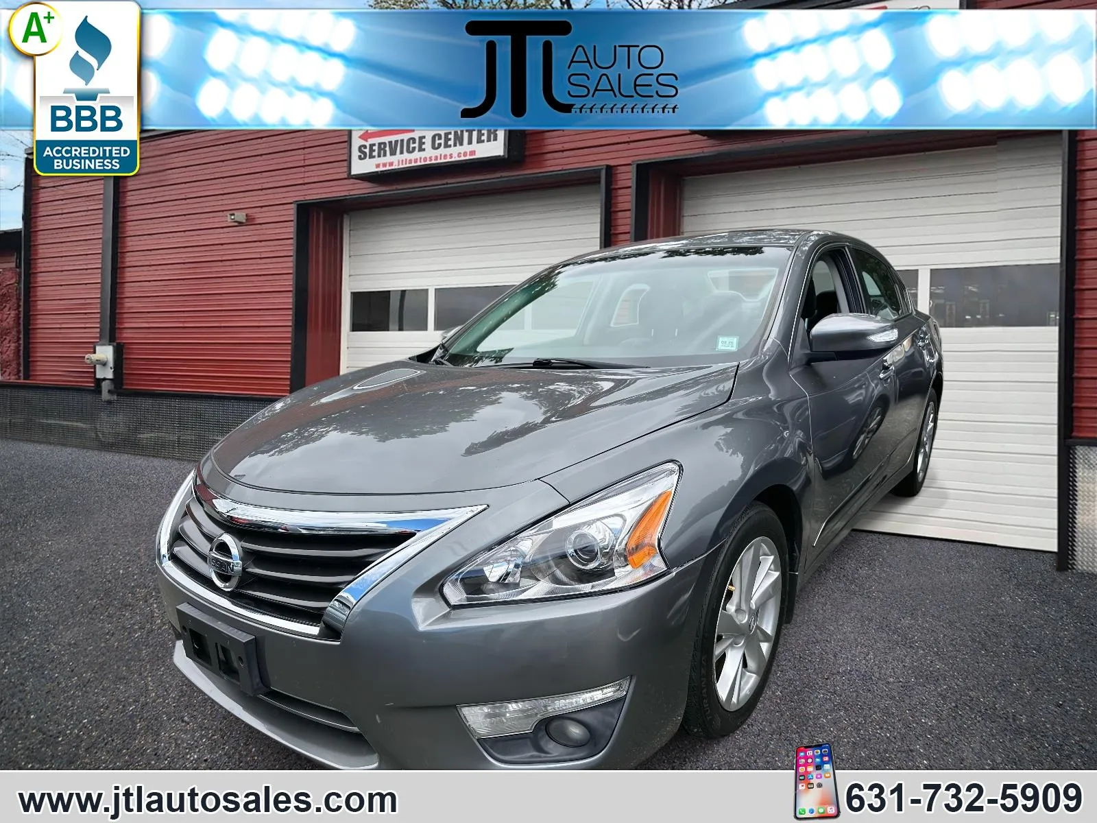 Gray 2015 Nissan Altima 4dr Sdn I4 2.5 SL for sale in Selden, NY