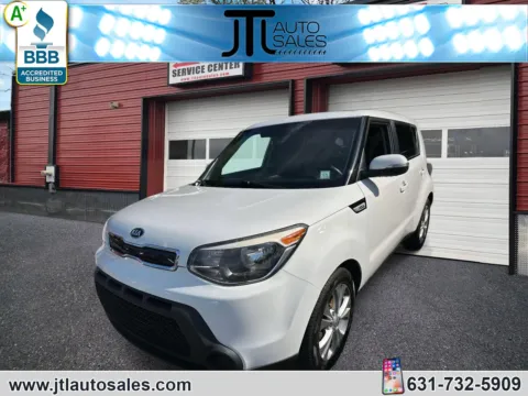 White 2014 Kia Soul 5dr Wgn Auto + for sale in Selden, NY