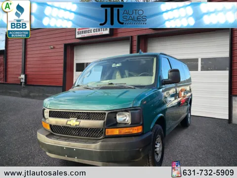 Green 2017 Chevrolet Express Cargo Van RWD 3500 135 for sale in Selden, NY