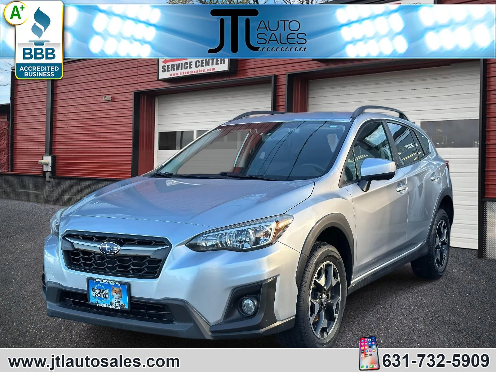 Silver 2018 Subaru Crosstrek 2.0i Premium CVT for sale in Selden, NY