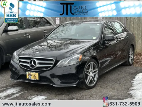 Black 2014 Mercedes-Benz E-Class E350 4MATIC Luxury Sedan for sale in Selden, NY