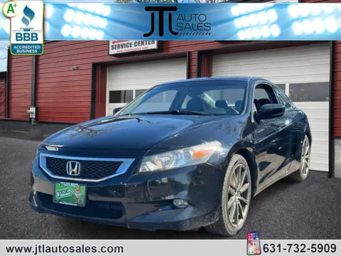 Black 2009 Honda Accord Cpe 2dr V6 Auto EX-L for sale in Selden, NY