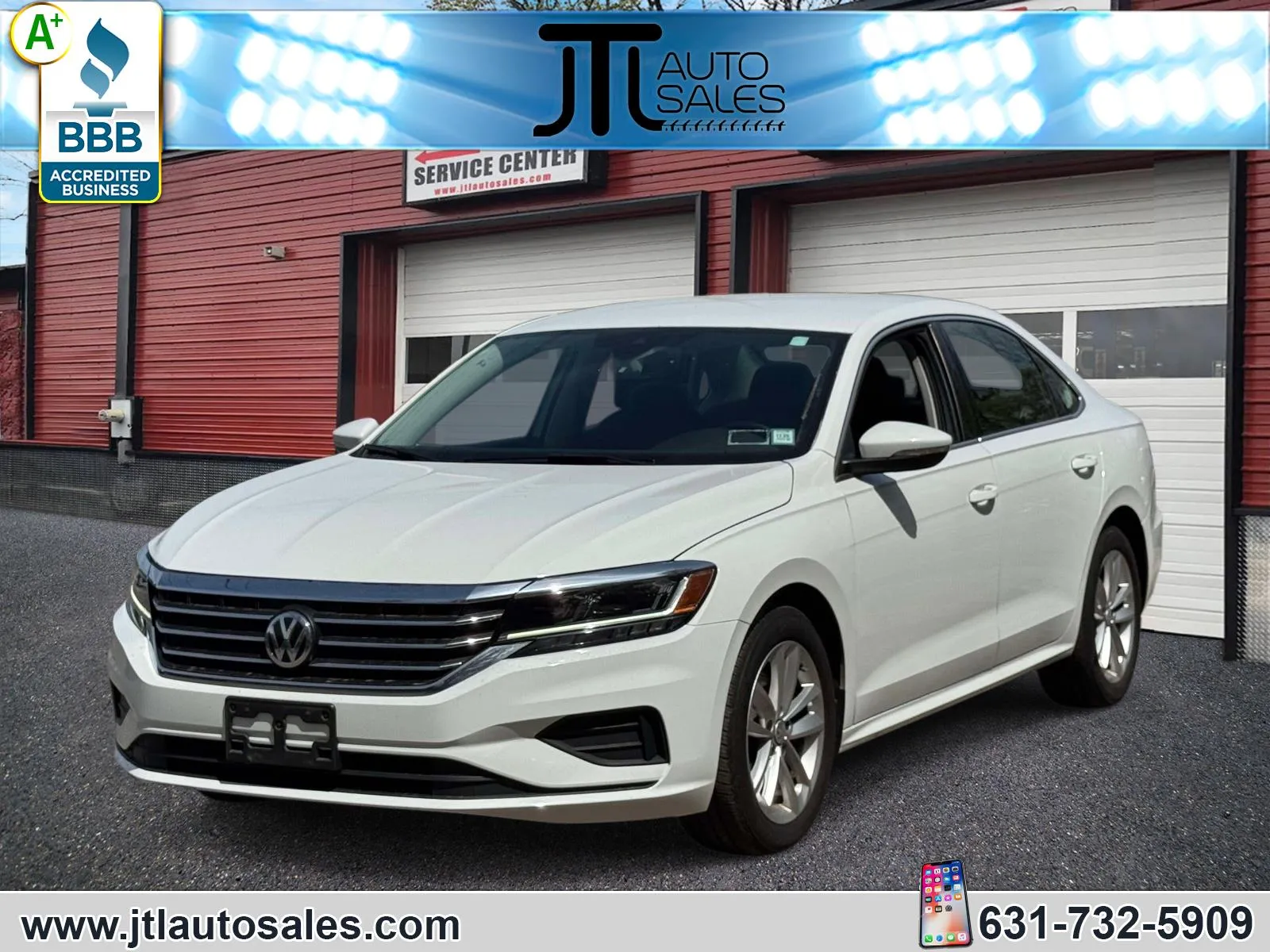 White 2020 Volkswagen Passat 2.0T SE Auto for sale in Selden, NY