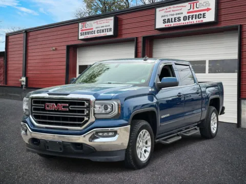 Blue 2017 GMC Sierra 1500 4WD Crew Cab 143.5 SLE for sale in Selden, NY