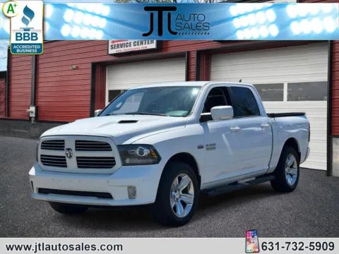 White 2015 Ram 1500 4WD Crew Cab 140.5 Sport for sale in Selden, NY