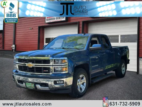 Blue 2015 Chevrolet Silverado 1500 4WD Double Cab 143.5 LT w/2LT for sale in Selden, NY