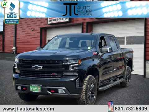 Black 2021 Chevrolet Silverado 1500 4WD Crew Cab 147 LT Trail Boss for sale in Selden, NY