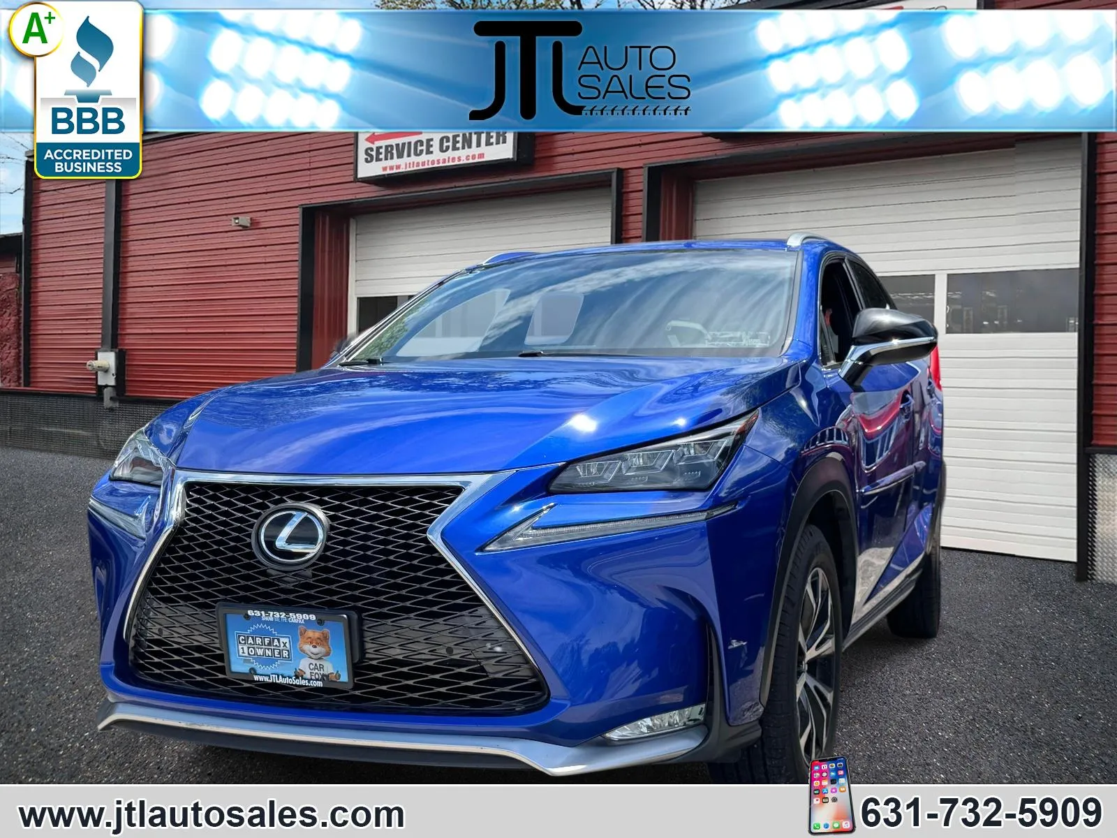 Blue 2015 Lexus NX 200t AWD 4dr F Sport for sale in Selden, NY