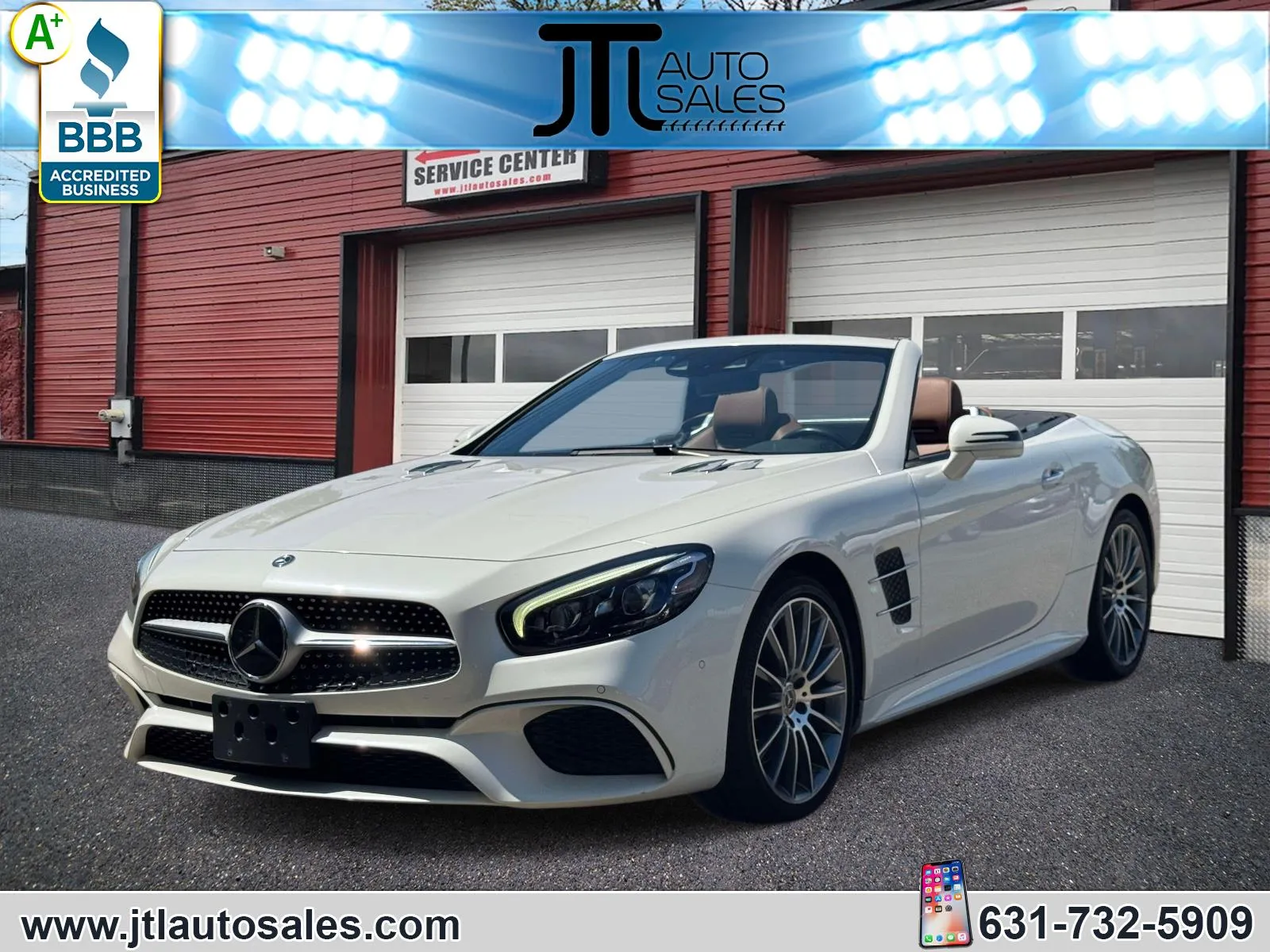 White 2019 Mercedes-Benz SL 450 Roadster for sale in Selden, NY