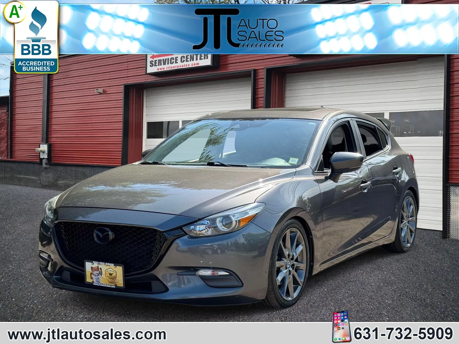Gray 2018 Mazda Mazda3 5-Door Touring Auto for sale in Selden, NY