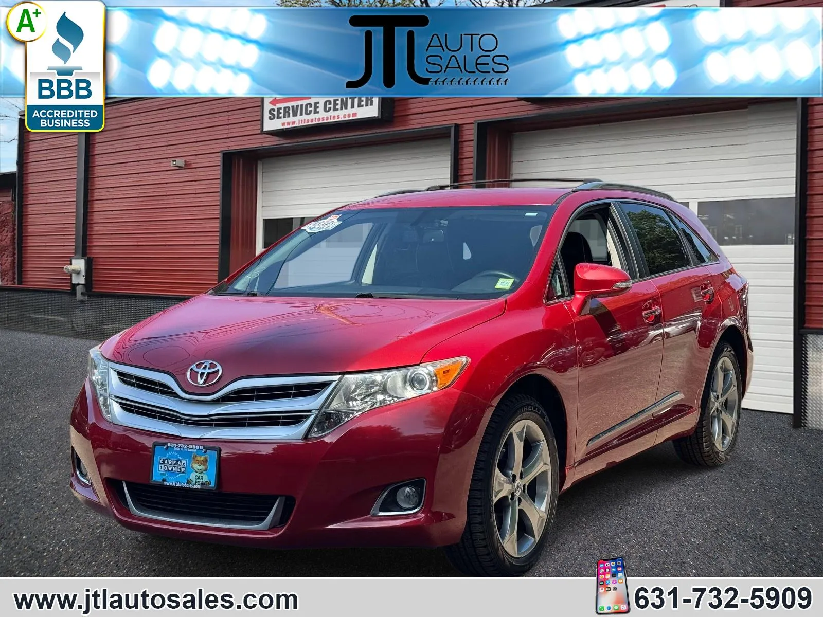 Red 2015 Toyota Venza 4dr Wgn V6 AWD XLE (Natl) for sale in Selden, NY