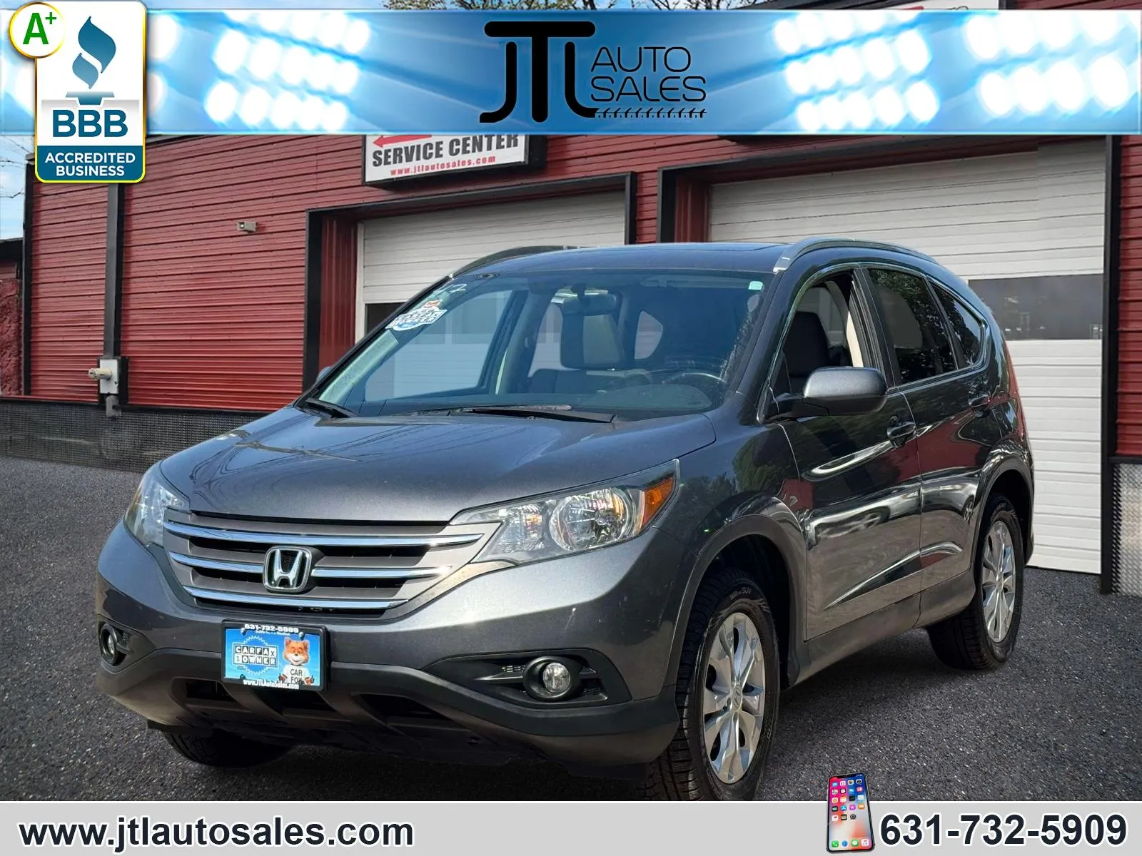 Gray 2013 Honda CR-V AWD 5dr EX-L for sale in Selden, NY