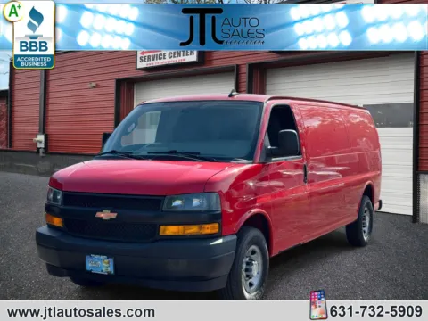 Red 2019 Chevrolet Express Cargo Van RWD 2500 155 for sale in Selden, NY