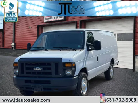 White 2013 Ford Econoline Cargo Van E-350 Super Duty Ext Commercial for sale in Selden, NY