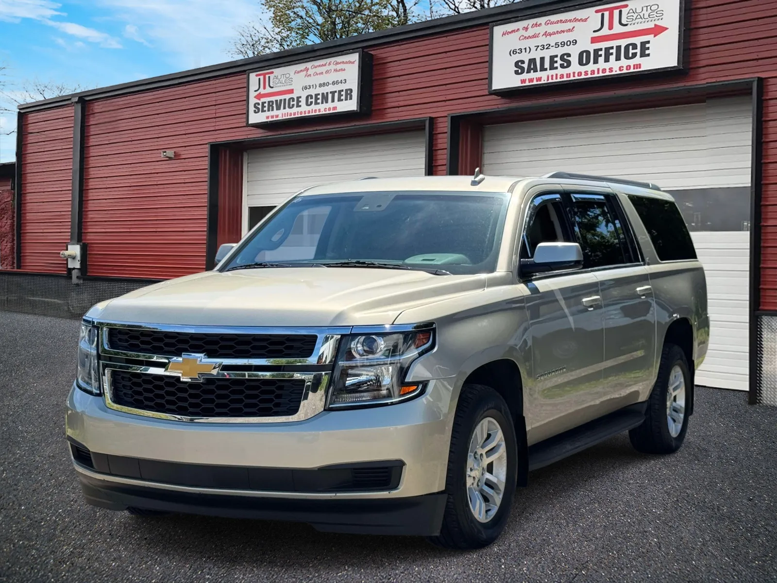 Silver 2016 Chevrolet Suburban 4WD 4dr 1500 LT for sale in Selden, NY