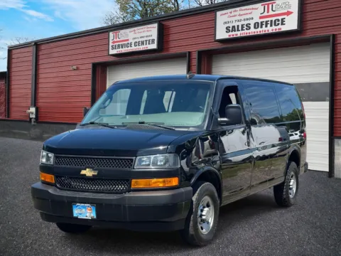 Black 2020 Chevrolet Express Cargo Van RWD 2500 135 for sale in Selden, NY