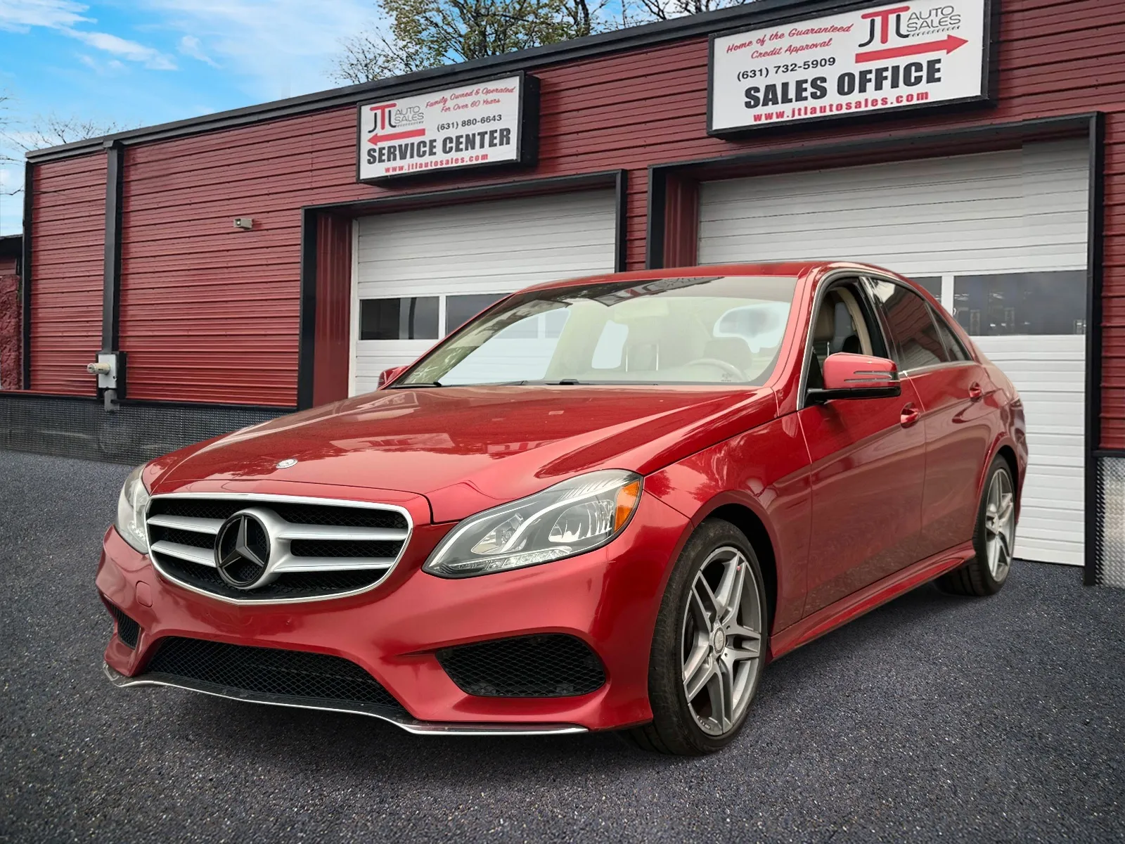 Red 2015 Mercedes-Benz E-Class E350 4MATIC Luxury Sedan for sale in Selden, NY