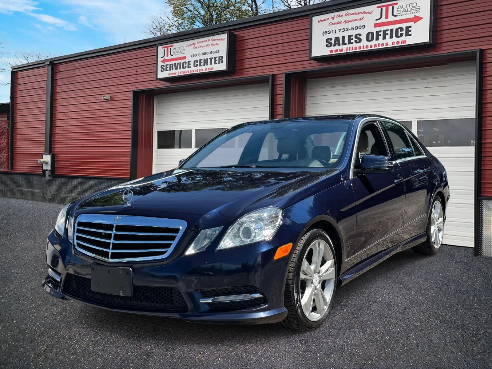 Blue 2013 Mercedes-Benz E-Class E350 4MATIC Luxury Sedan for sale in Selden, NY