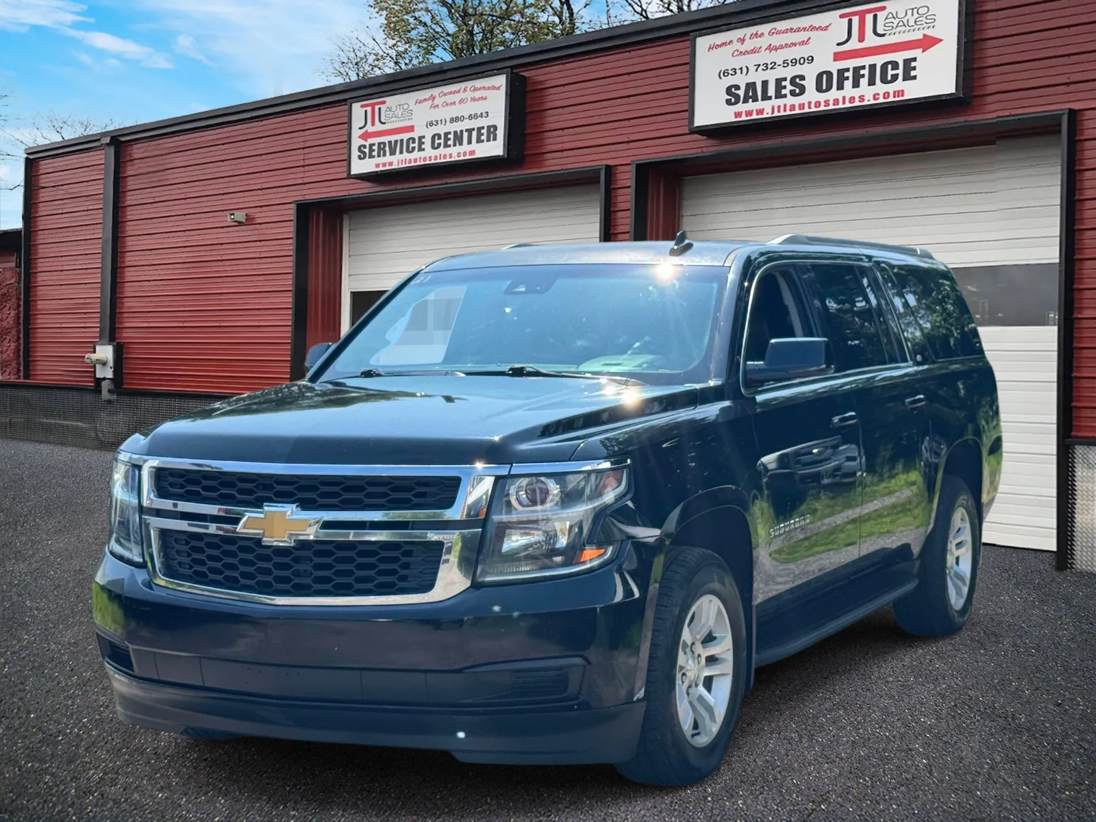 Black 2017 Chevrolet Suburban 4WD 4dr 1500 LT for sale in Selden, NY