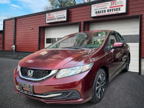 Red 2015 Honda Civic Sedan 4dr CVT EX for sale in Selden, NY