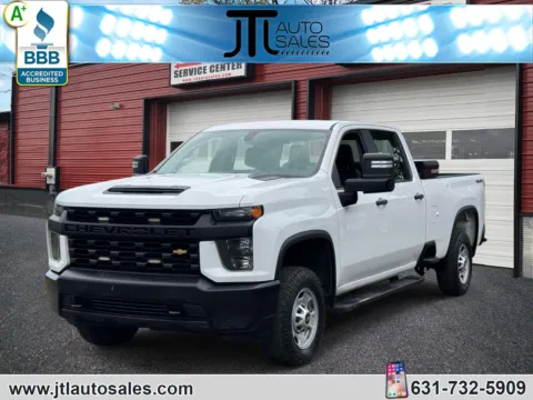 White 2020 Chevrolet Silverado 2500 HD 4WD Crew Cab 172 Work Truck for sale in Selden, NY