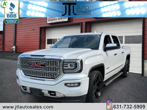 White 2017 GMC Sierra 1500 4WD Crew Cab 143.5 Denali for sale in Selden, NY