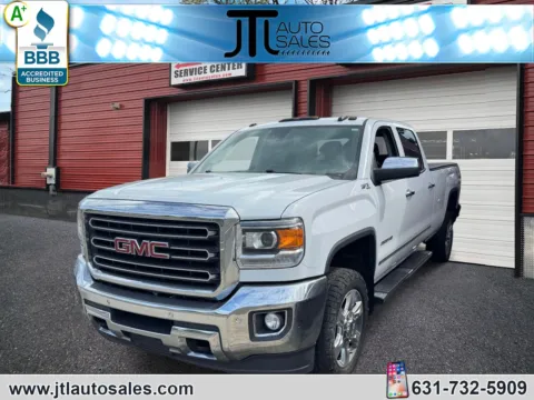 White 2018 GMC Sierra 2500 HD 4WD Crew Cab 167.7 SLT for sale in Selden, NY