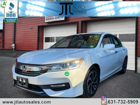 White 2016 Honda Accord Sedan 4dr V6 Auto EX-L w/Navi & Honda Sensing for sale in Selden, NY
