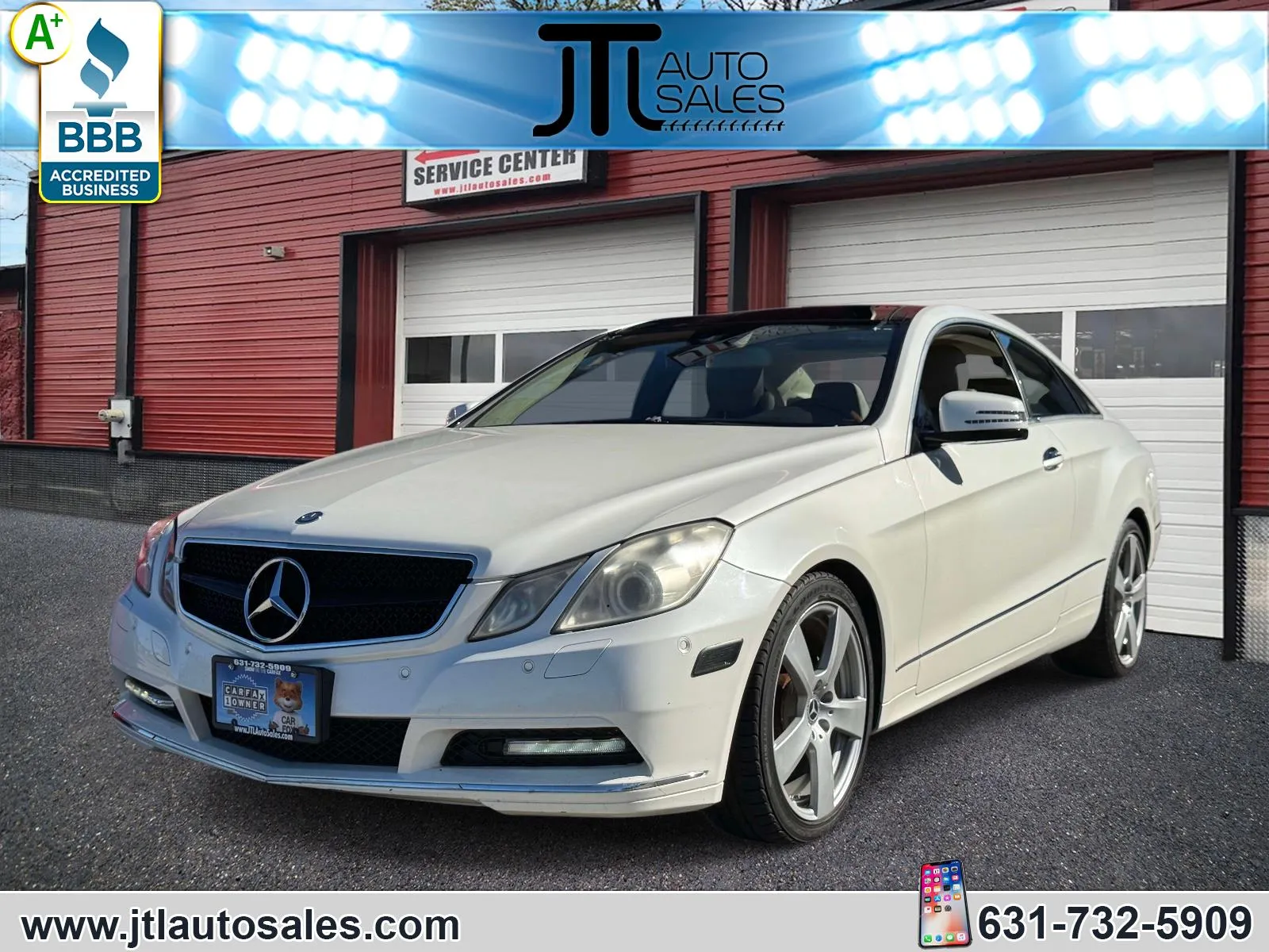 White 2013 Mercedes-Benz E-Class E350 4MATIC Coupe for sale in Selden, NY