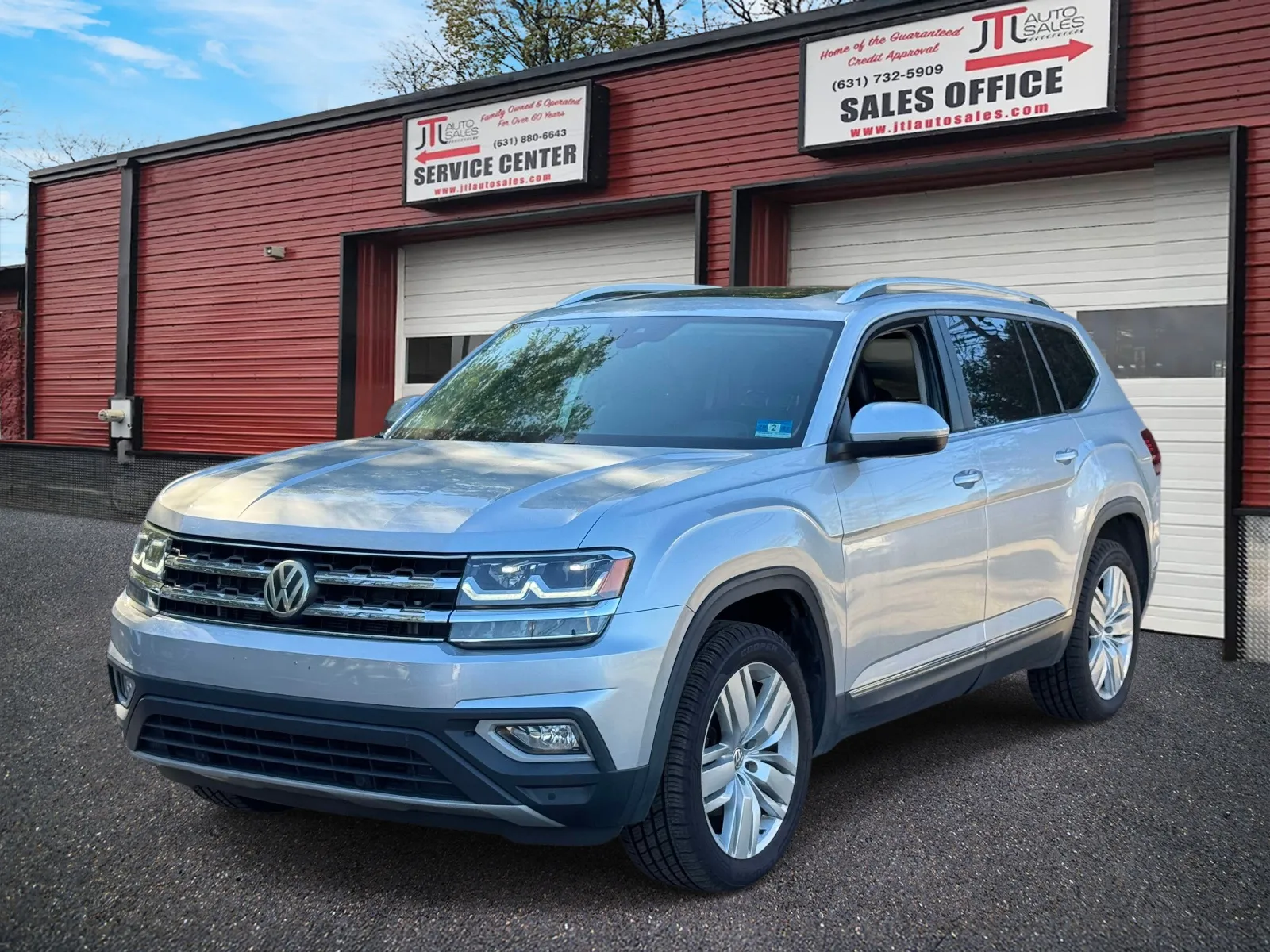Gray 2019 Volkswagen Atlas 3.6L V6 SEL 4MOTION for sale in Selden, NY