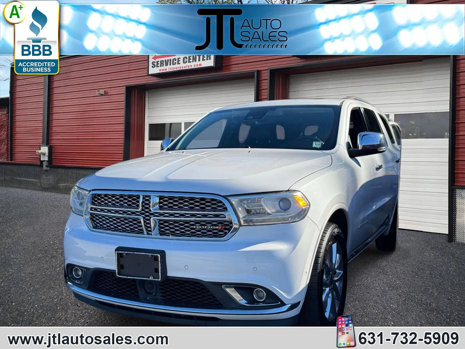 White 2019 Dodge Durango Citadel AWD for sale in Selden, NY