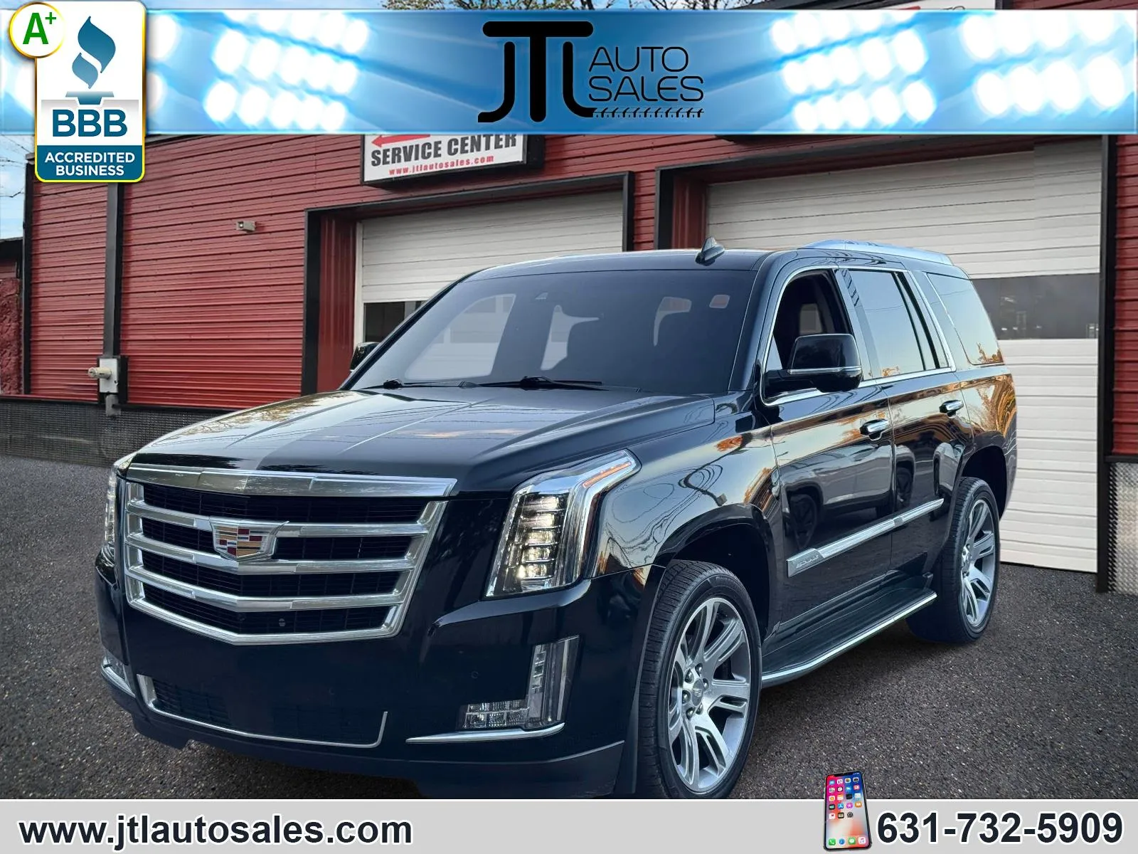Black 2015 Cadillac Escalade 4WD 4dr Premium for sale in Selden, NY