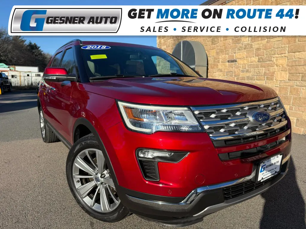 Red 2018 Ford Explorer Limited Sport Utility 4D for sale in Taunton, MA