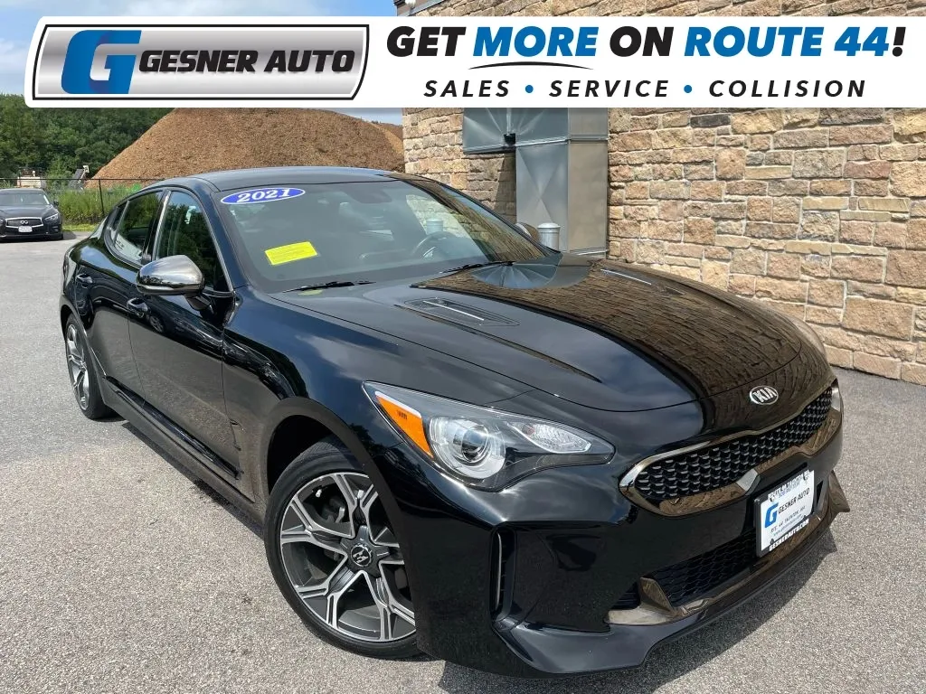 Black 2021 Kia Stinger GT-Line Sedan 4D for sale in Taunton, MA