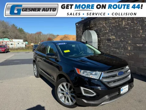 Black 2018 Ford Edge Titanium Sport Utility 4D for sale in Taunton, MA