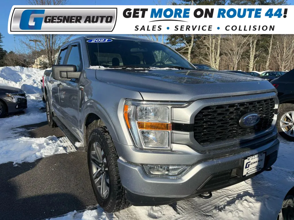 Silver 2021 Ford F-150 SuperCrew Cab XL Pickup 4D 5 1/2 ft for sale in Taunton, MA