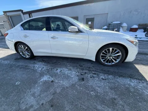 Photos of 2021 INFINITI Q50 LUXE Sedan 4D for sale in Taunton, MA at Gesner Auto